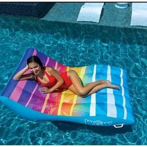 🔥🔥 NEW! WOW Sports Sunset Chaise Lounge Inflatable Pool Bed & Beach Chair🔥🔥